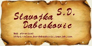 Slavojka Dabesković vizit kartica